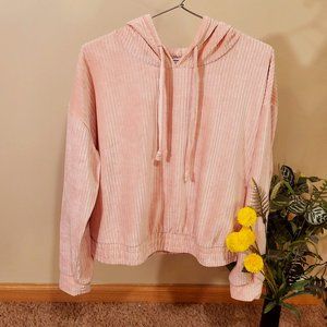 Super Comfy Light Pink Color In Velvet Hoody
